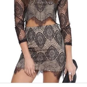 For Love and Lemons lace skirt